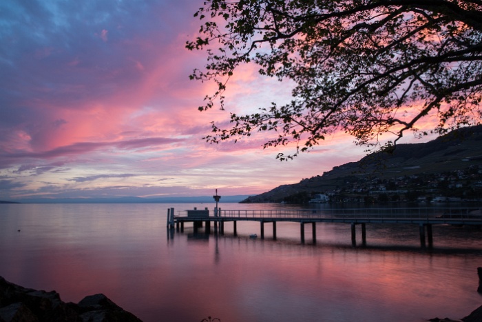 Coucher soleil Vevey  - 026